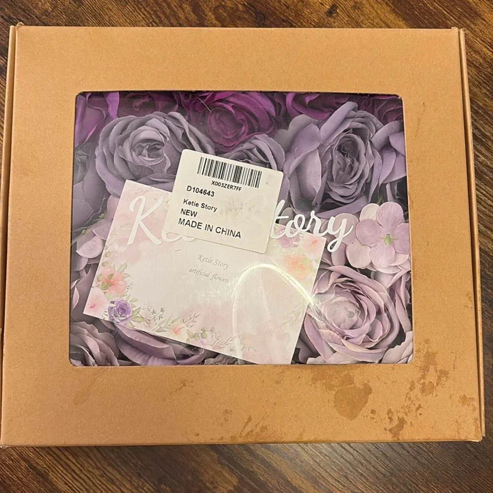 Gradient Purple Artificial Rose and Hydrangea Flowers. NEW OPEN BOX